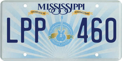 MS license plate LPP460