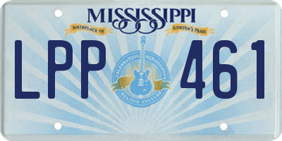 MS license plate LPP461