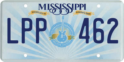 MS license plate LPP462