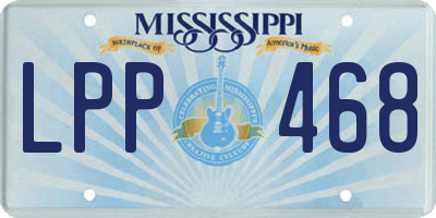 MS license plate LPP468