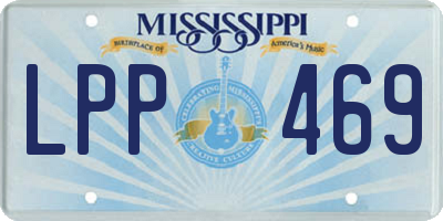MS license plate LPP469