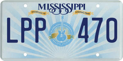 MS license plate LPP470
