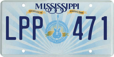 MS license plate LPP471