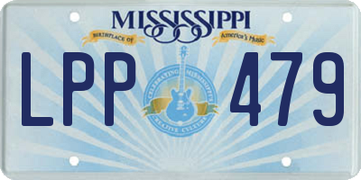 MS license plate LPP479