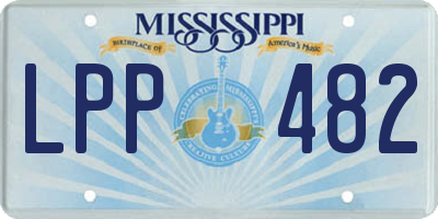 MS license plate LPP482