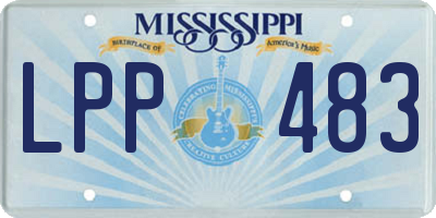 MS license plate LPP483