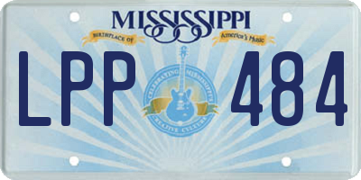 MS license plate LPP484