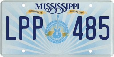 MS license plate LPP485