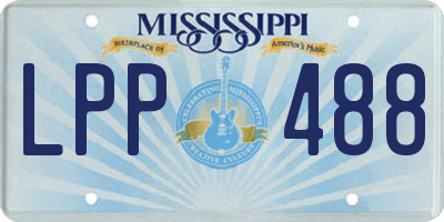 MS license plate LPP488