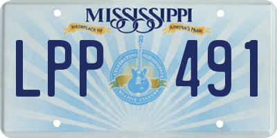 MS license plate LPP491