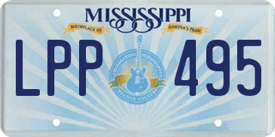 MS license plate LPP495