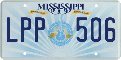 MS license plate LPP506