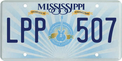 MS license plate LPP507