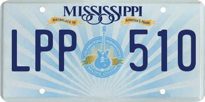 MS license plate LPP510