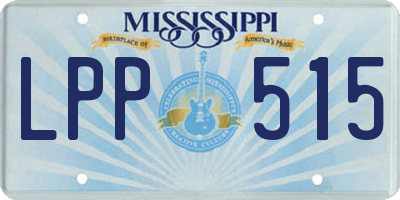 MS license plate LPP515
