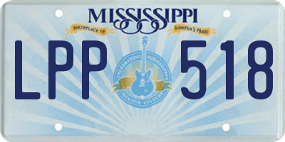 MS license plate LPP518