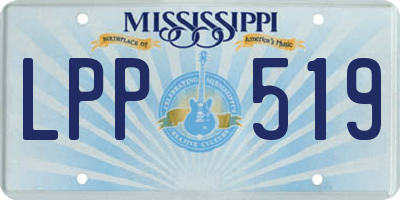 MS license plate LPP519