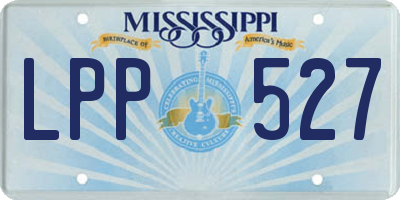 MS license plate LPP527