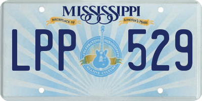 MS license plate LPP529