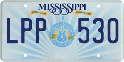 MS license plate LPP530