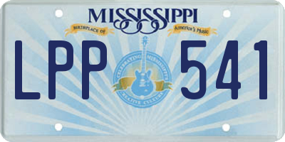 MS license plate LPP541
