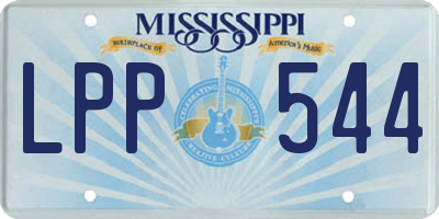 MS license plate LPP544