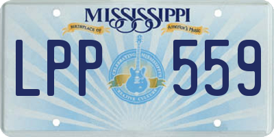 MS license plate LPP559