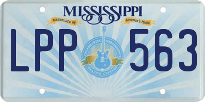MS license plate LPP563