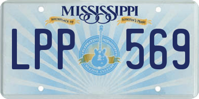 MS license plate LPP569
