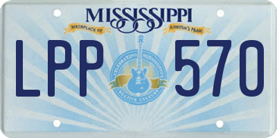 MS license plate LPP570