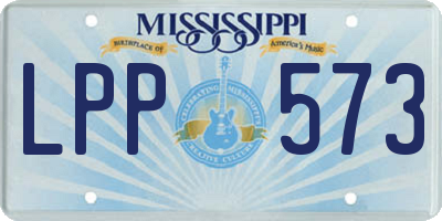 MS license plate LPP573