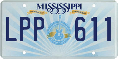 MS license plate LPP611