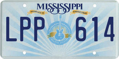 MS license plate LPP614