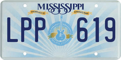 MS license plate LPP619
