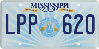 MS license plate LPP620