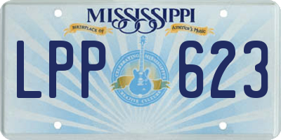 MS license plate LPP623