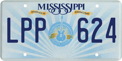 MS license plate LPP624
