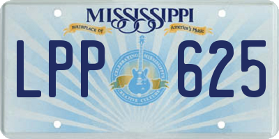 MS license plate LPP625