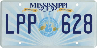 MS license plate LPP628