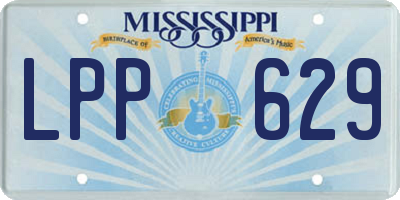 MS license plate LPP629