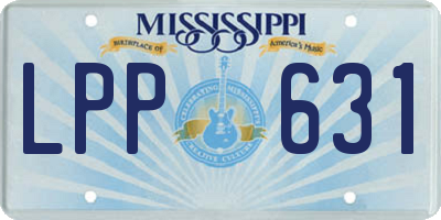 MS license plate LPP631