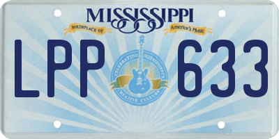 MS license plate LPP633