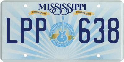 MS license plate LPP638