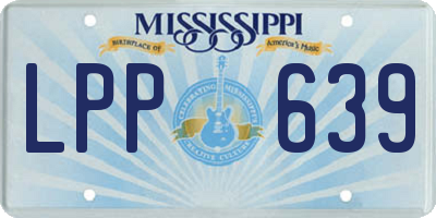 MS license plate LPP639