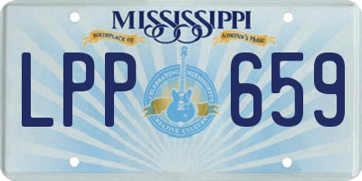 MS license plate LPP659