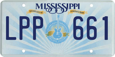 MS license plate LPP661