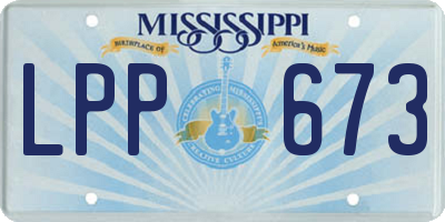 MS license plate LPP673