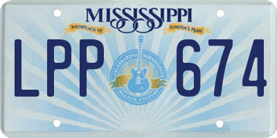 MS license plate LPP674