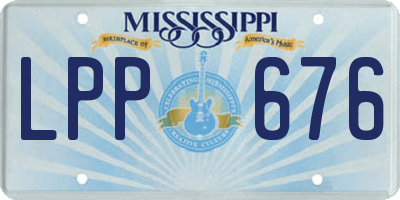 MS license plate LPP676
