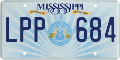 MS license plate LPP684